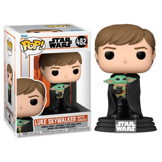 FUNKO POP! Star Wars: The Mandalorian - Luke Skywalker con Baby Yoda - 482