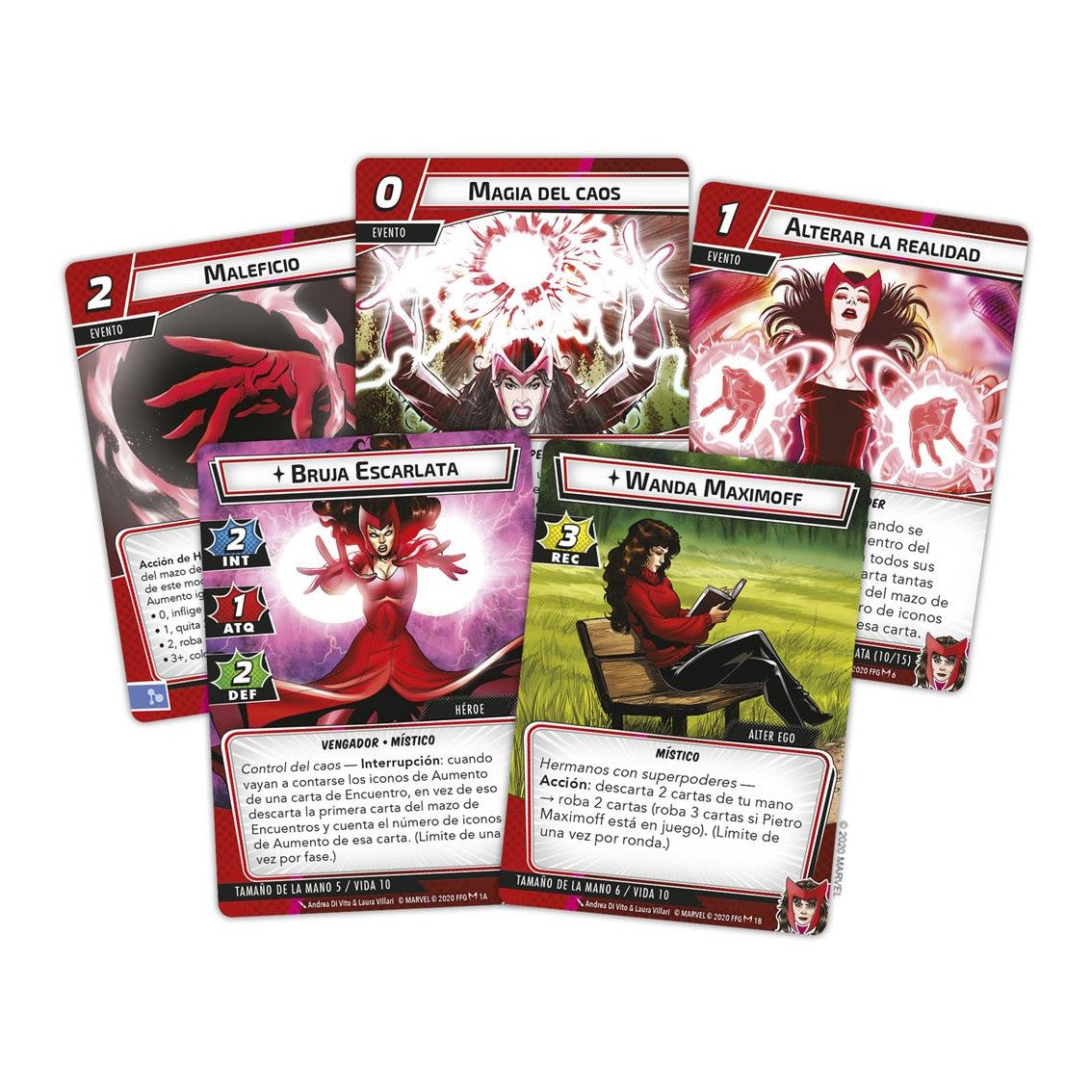 Juego de mesa Marvel Champions: Bruja Escarlata (pack de héroe)