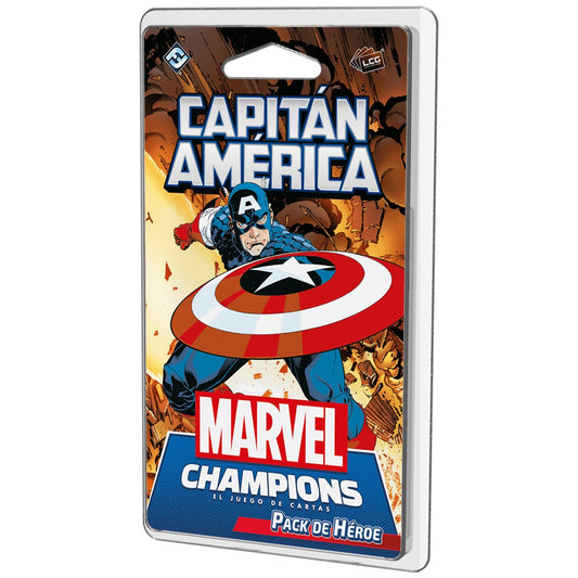 Juego de mesa Marvel Champions: Capitán América (pack de héroe)