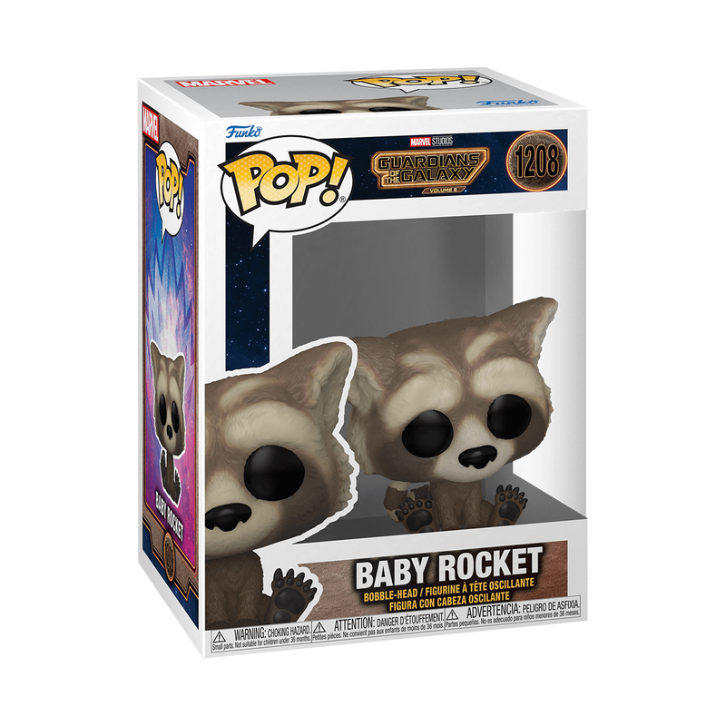 FUNKO POP! Marvel: Guardianes de la Galaxia Vol. 3 - Baby Rocket 1208
