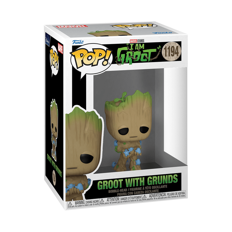 FUNKO POP! Marvel: Yo soy Groot - Groot con Grunds 1194