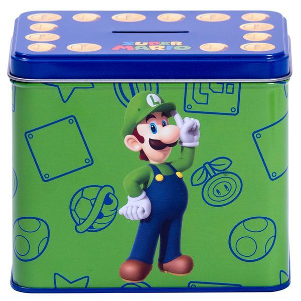 Set de hucha y taza Luigi (Nintendo: Super Mario Bros.)